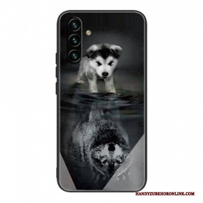 Handyhülle Für Samsung Galaxy A13 5G / A04s Puppy Dream Gehärtetes Glas