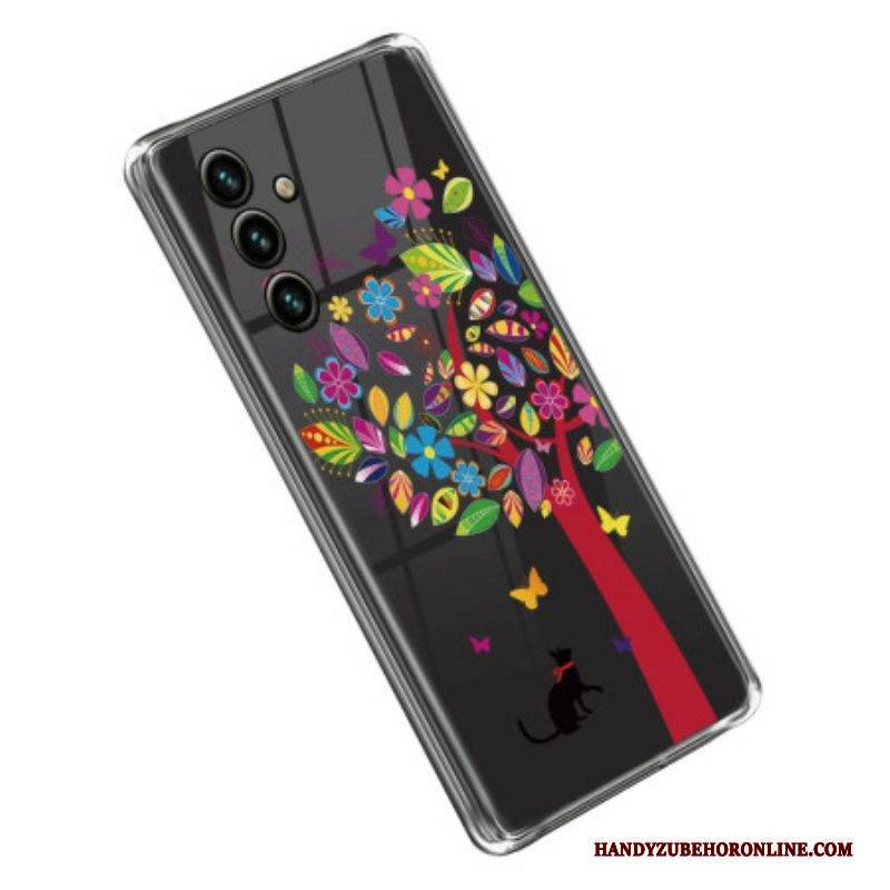 Handyhülle Für Samsung Galaxy A14 / A14 5G Nahtloser Bunter Baum