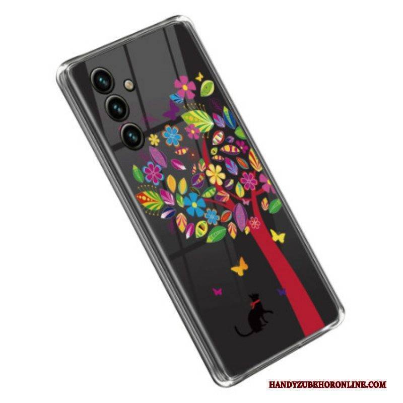 Handyhülle Für Samsung Galaxy A14 / A14 5G Nahtloser Bunter Baum