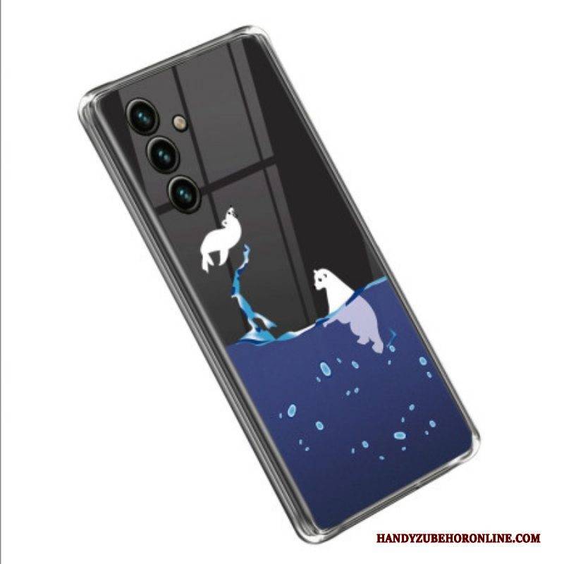 Handyhülle Für Samsung Galaxy A14 / A14 5G Transparente Meeresspiele