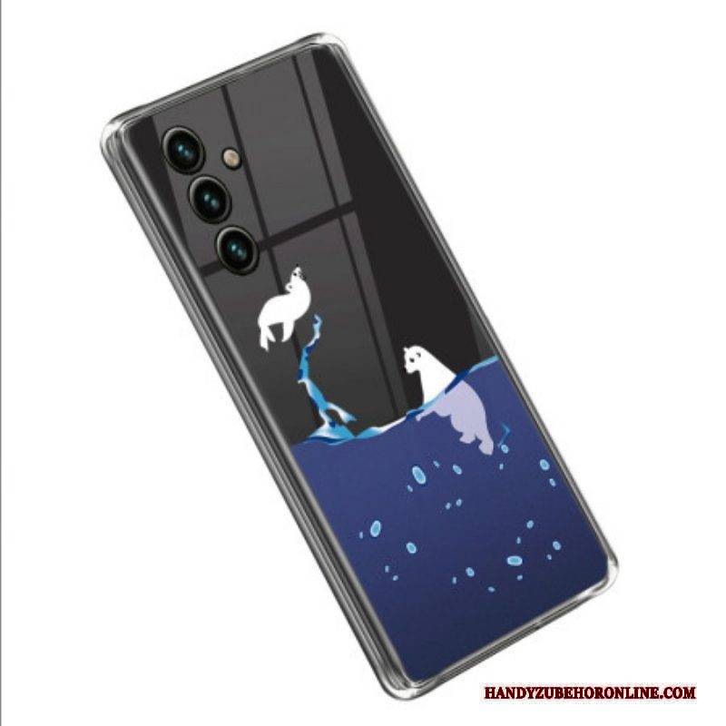 Handyhülle Für Samsung Galaxy A14 / A14 5G Transparente Meeresspiele