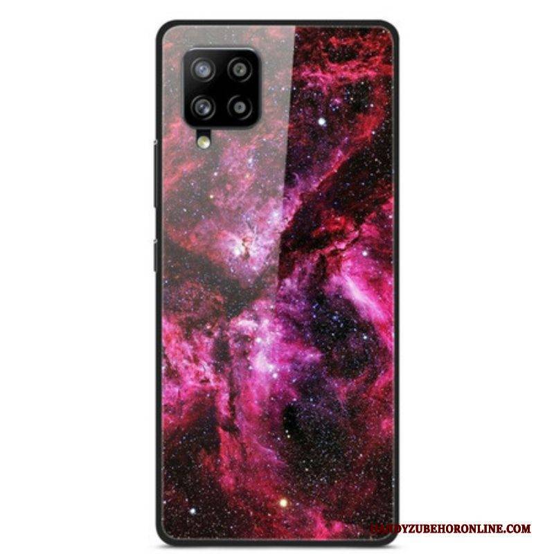 Handyhülle Für Samsung Galaxy A42 5G Blumenfee Aus Gehärtetem Glas