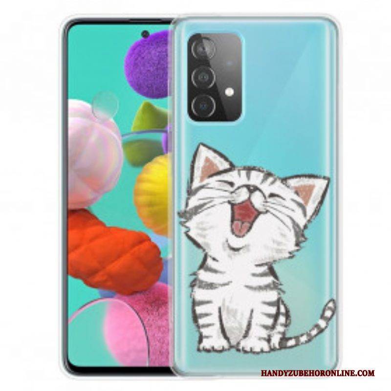 Handyhülle Für Samsung Galaxy A52 4G / A52 5G / A52s 5G Süße Katze