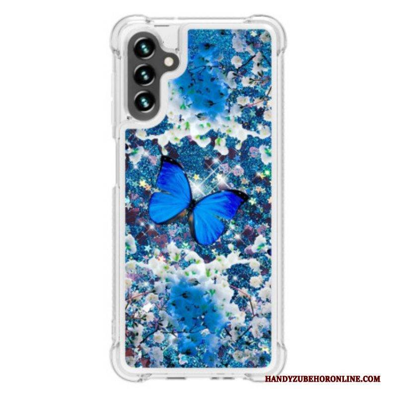 Handyhülle Für Samsung Galaxy A54 5G Pailletten-schmetterlinge