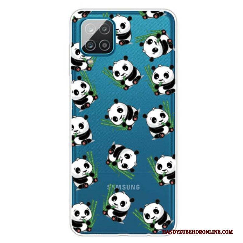 Handyhülle Für Samsung Galaxy M12 / A12 Kleine Pandas