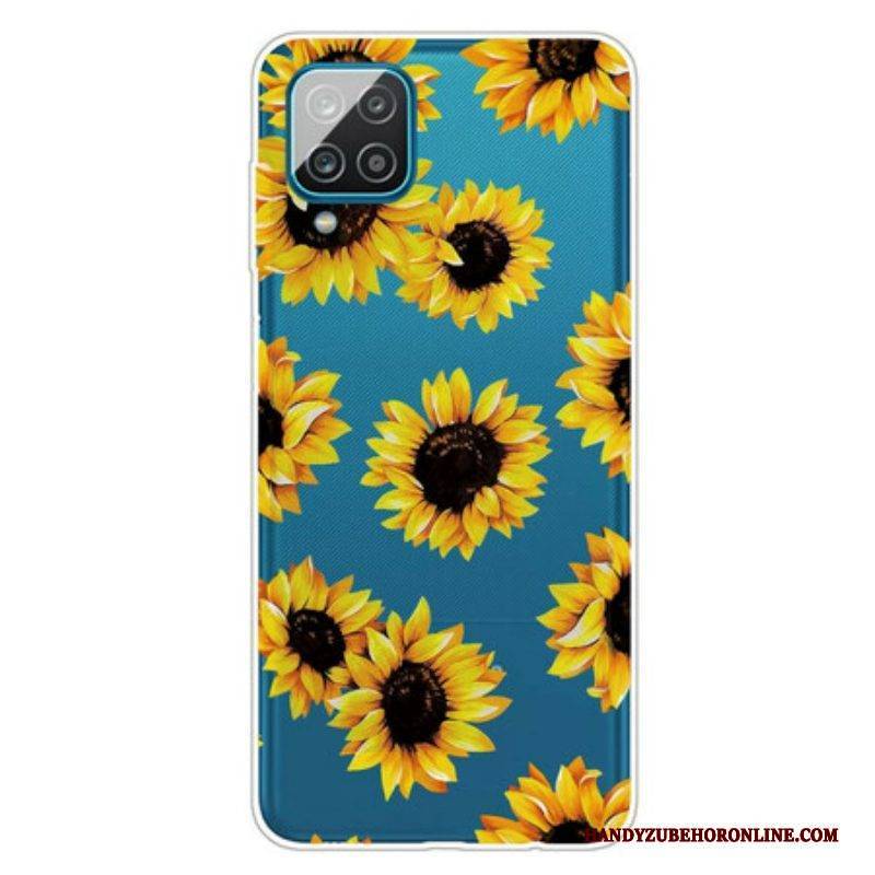Handyhülle Für Samsung Galaxy M12 / A12 Sonnenblumen