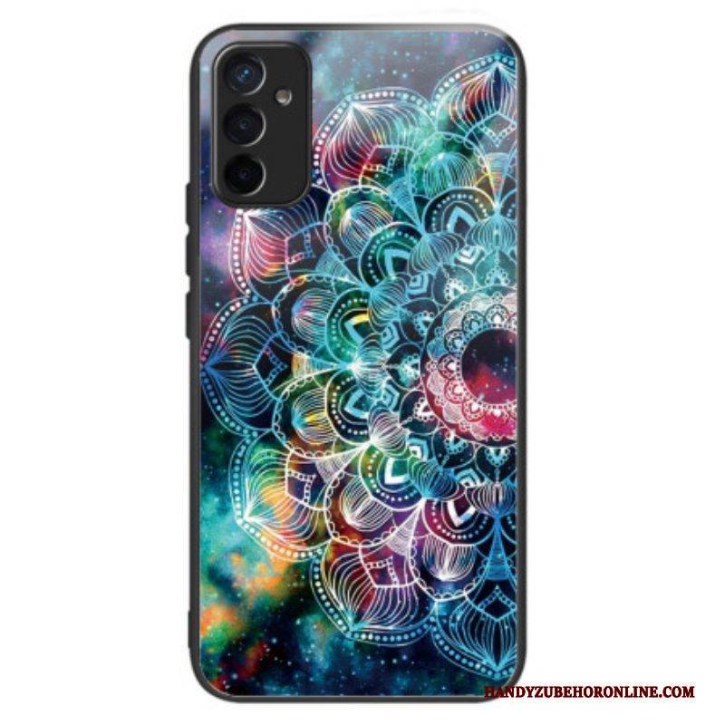 Handyhülle Für Samsung Galaxy M13 Mandala-gehärtetes Glas