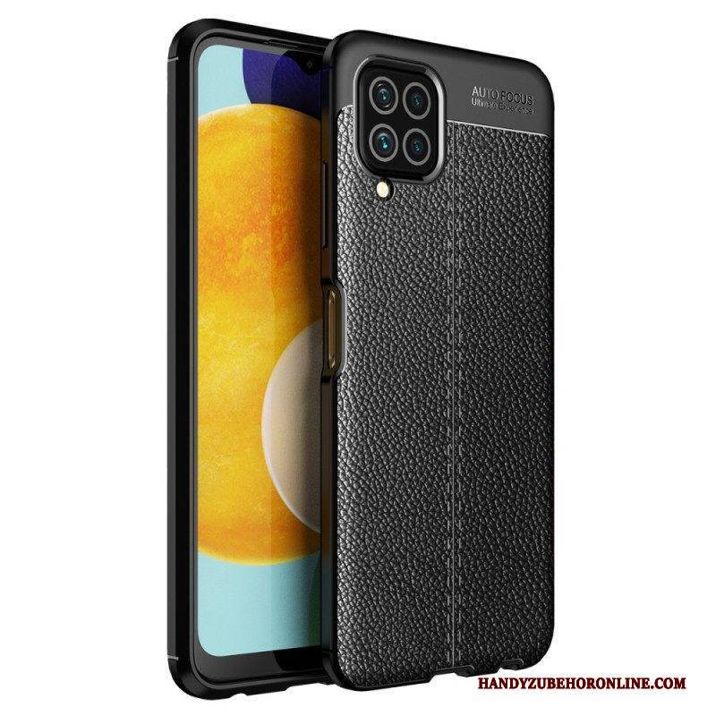 Handyhülle Für Samsung Galaxy M32 Doppellinien-litschi-ledereffekt