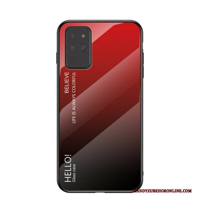 Handyhülle Für Samsung Galaxy Note 20 Gehärtetes Glas Hallo