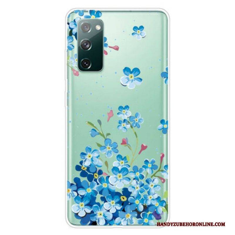 Handyhülle Für Samsung Galaxy S20 FE Blaue Blumen