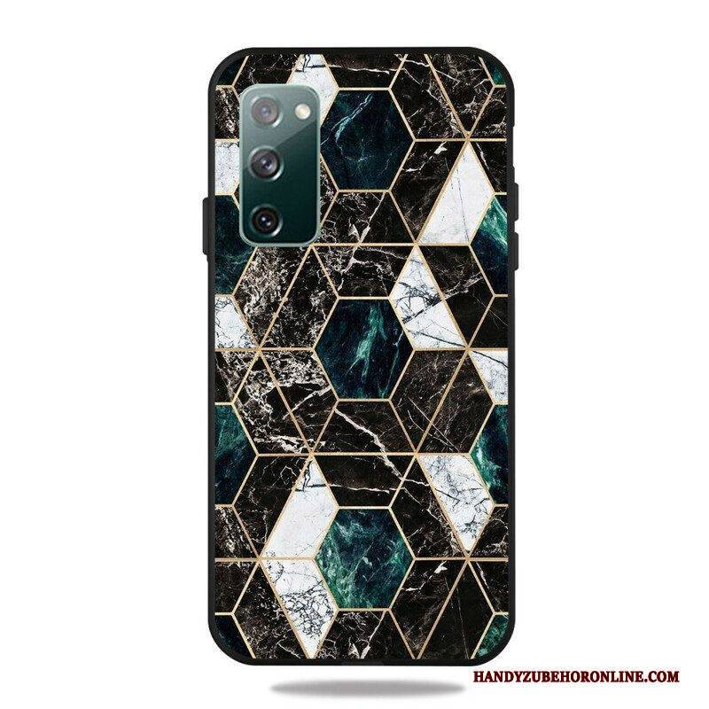 Handyhülle Für Samsung Galaxy S20 FE Dunkler Marmor