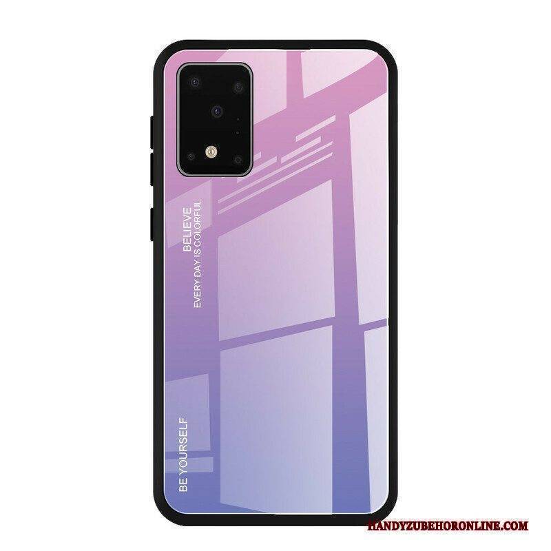 Handyhülle Für Samsung Galaxy S20 Plus / S20 Plus 5G Gehärtetes Glas. Sei Du Selbst