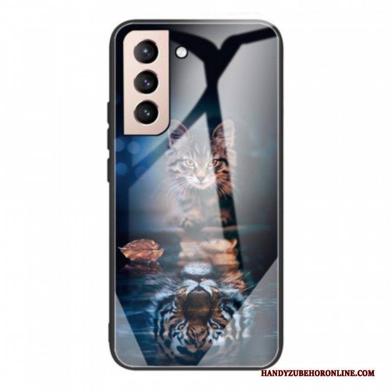 Handyhülle Für Samsung Galaxy S22 Plus 5G Mein Tiger Gehärtetes Glas