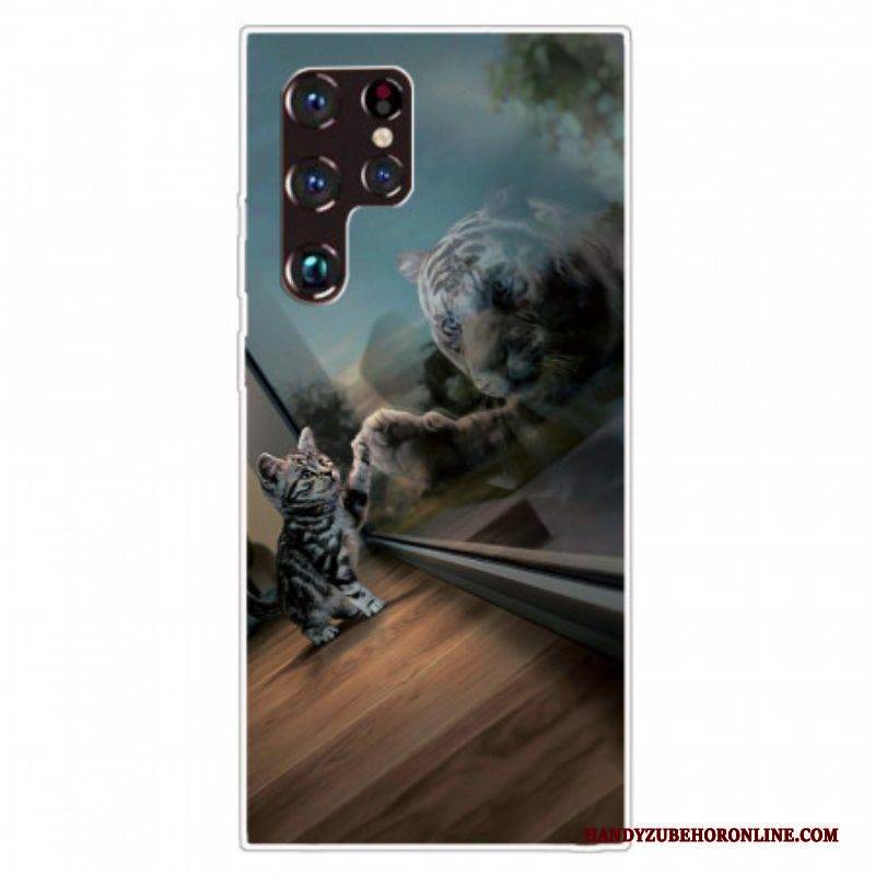 Handyhülle Für Samsung Galaxy S22 Ultra 5G Kätzchentraum