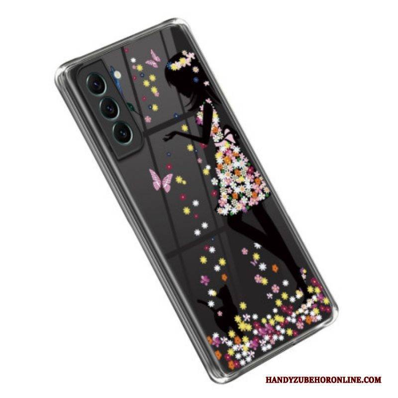 Handyhülle Für Samsung Galaxy S23 5G Nahtloses Blumenmädchen