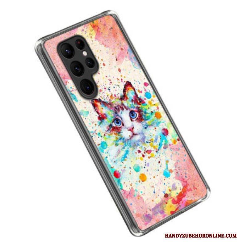 Handyhülle Für Samsung Galaxy S23 Ultra 5G Katzenkunst