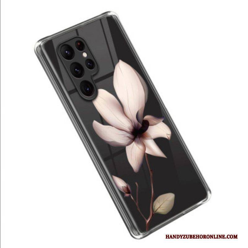 Handyhülle Für Samsung Galaxy S23 Ultra 5G Pinke Blume