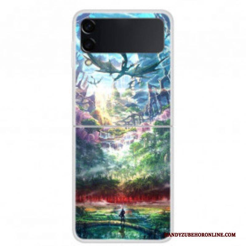 Handyhülle Für Samsung Galaxy Z Flip 3 5G Flip Case Drachen