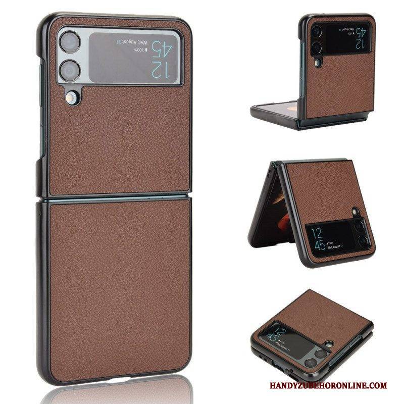 Handyhülle Für Samsung Galaxy Z Flip 4 Flip Case Litschi-leder-textur