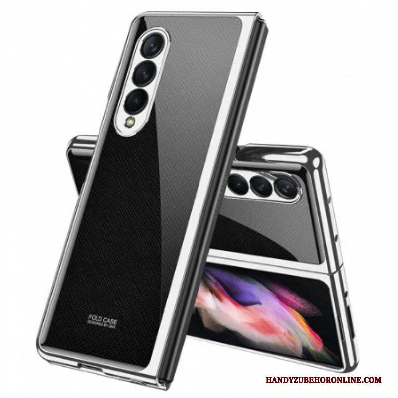 Handyhülle Für Samsung Galaxy Z Fold 3 5G Gkk Strukturiertes Gehärtetes Glas