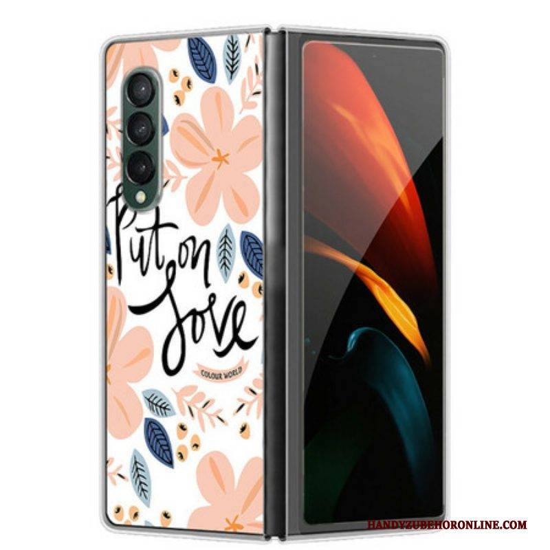 Handyhülle Für Samsung Galaxy Z Fold 3 5G Ziehe Liebe An