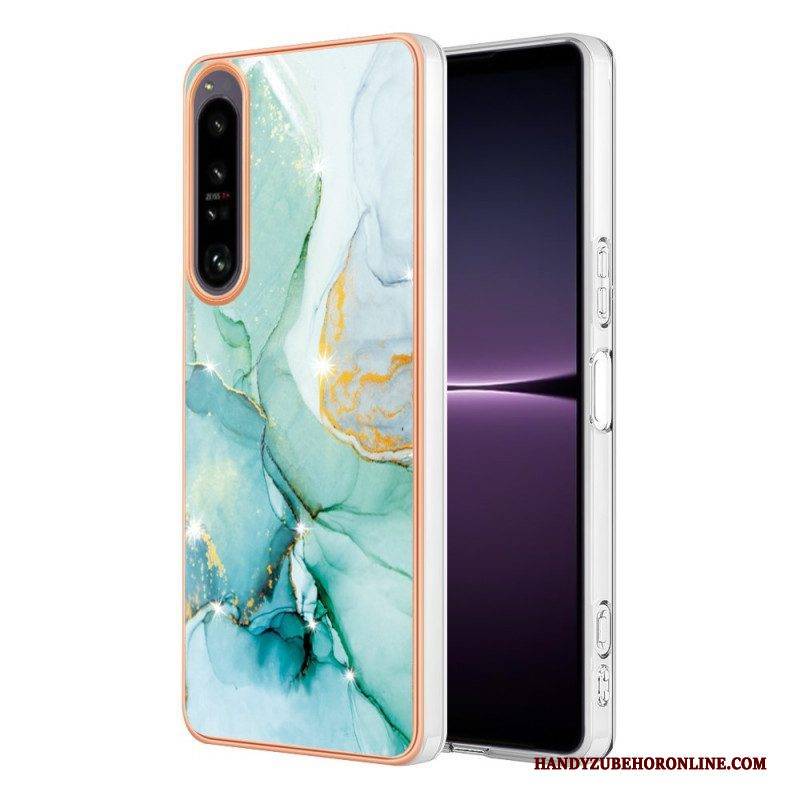 Handyhülle Für Sony Xperia 1 IV Farbiger Marmor