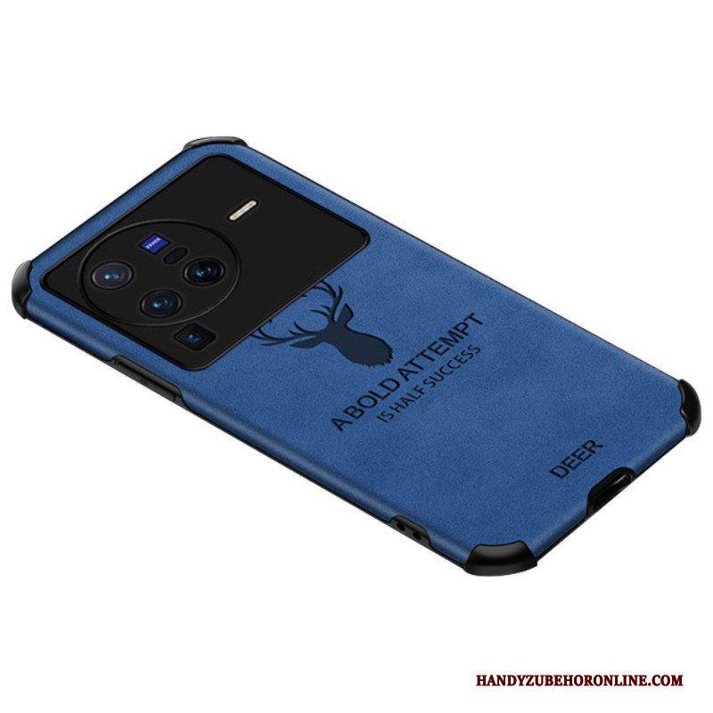 Handyhülle Für Vivo X80 Pro Hirsch Aus Kunstleder
