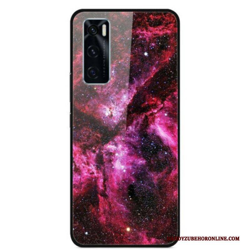 Handyhülle Für Vivo Y70 Blumenfee Aus Gehärtetem Glas