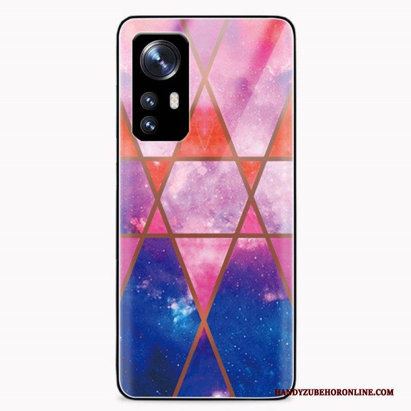 Handyhülle Für Xiaomi 12 / 12X Marmor-gehärtetes Glas