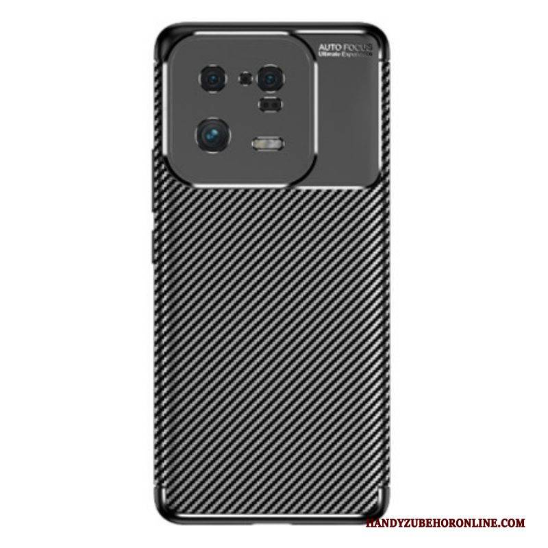 Handyhülle Für Xiaomi 13 Pro Flexible Kohlefaserstruktur