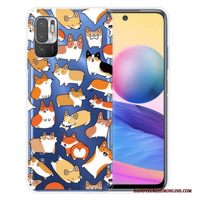 Handyhülle Für Xiaomi Redmi Note 10 5G Mehrere Hunde