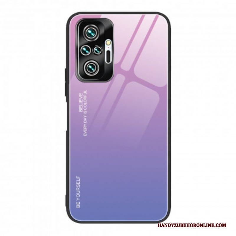 Handyhülle Für Xiaomi Redmi Note 10 Pro Gehärtetes Glas. Sei Du Selbst