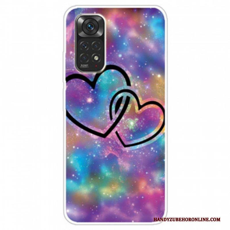 Handyhülle Für Xiaomi Redmi Note 11 / 11S Angekettete Herzen