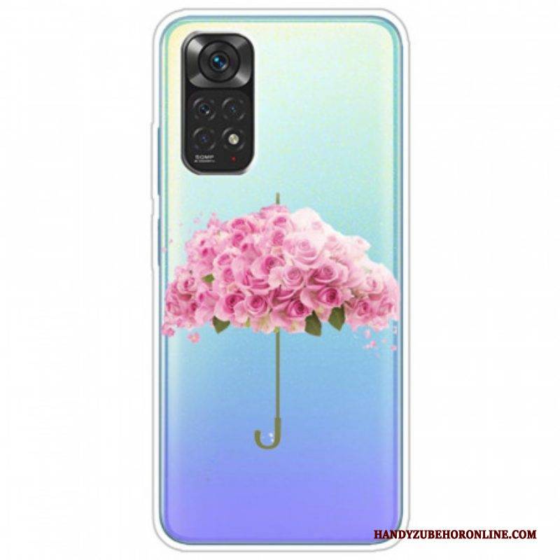 Handyhülle Für Xiaomi Redmi Note 11 / 11S Regenschirm In Rosen