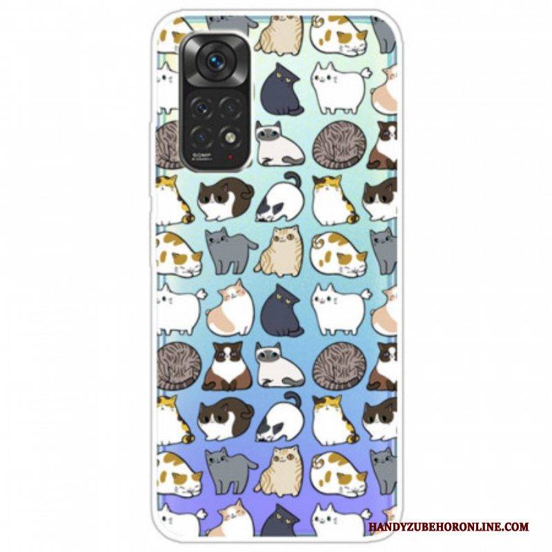 Handyhülle Für Xiaomi Redmi Note 11 / 11S Top Katzen