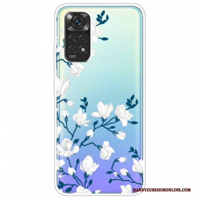 Handyhülle Für Xiaomi Redmi Note 11 / 11S Weiße Blumen