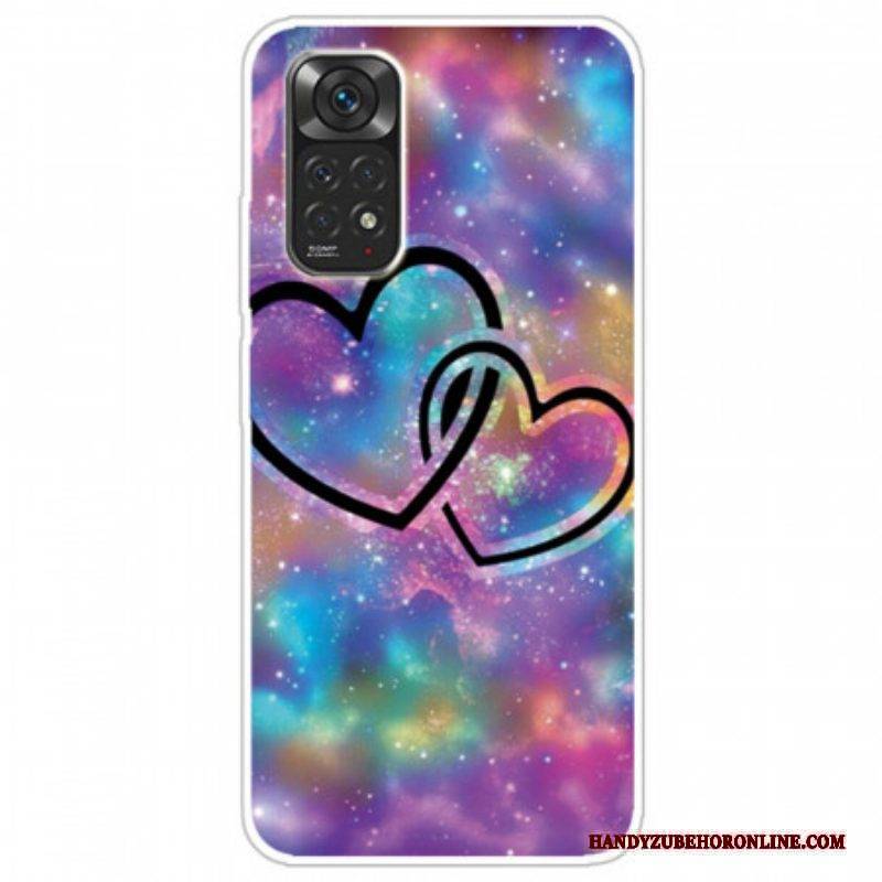 Handyhülle Für Xiaomi Redmi Note 11 Pro / 11 Pro 5G Angekettete Herzen