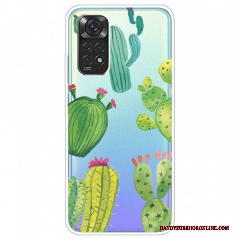 Handyhülle Für Xiaomi Redmi Note 11 Pro / 11 Pro 5G Aquarellkakteen