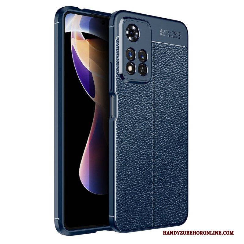 Handyhülle Für Xiaomi Redmi Note 11 Pro Plus 5G Doppellinien-litschi-ledereffekt