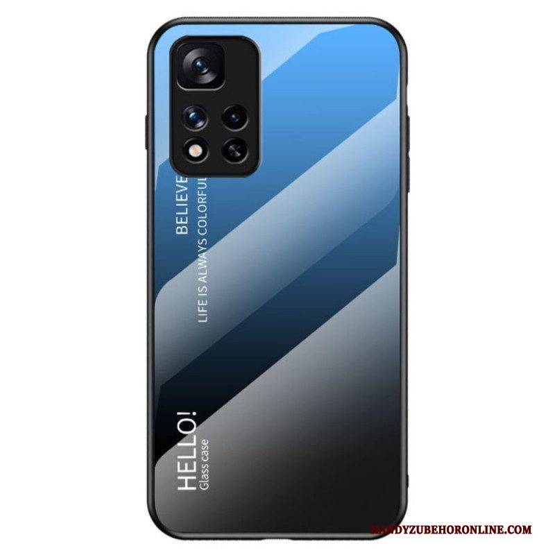 Handyhülle Für Xiaomi Redmi Note 11 Pro Plus 5G Gehärtetes Glas Hallo