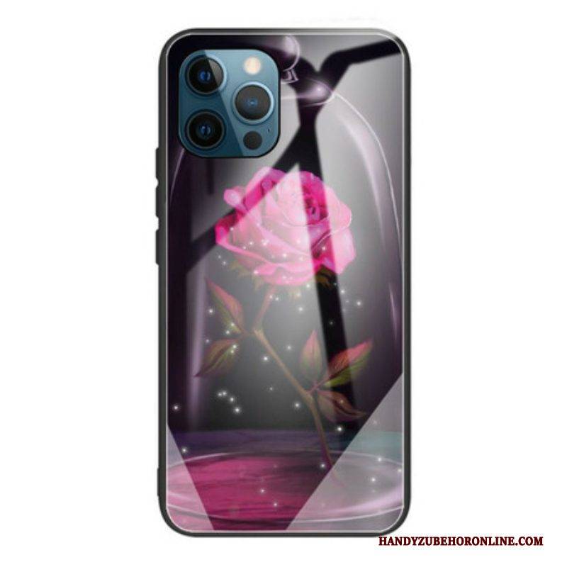 Handyhülle Für iPhone 13 Pro Magisches Rosa Gehärtetes Glas