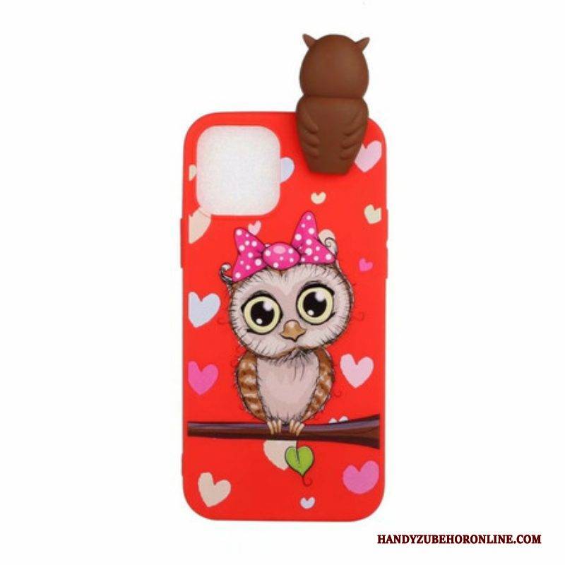 Handyhülle Für iPhone 13 Pro Max Fräulein Eule 3d