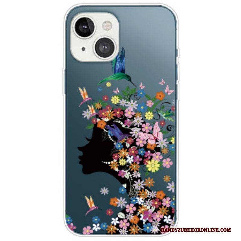 Handyhülle Für iPhone 14 Plus Hübscher Blumenkopf