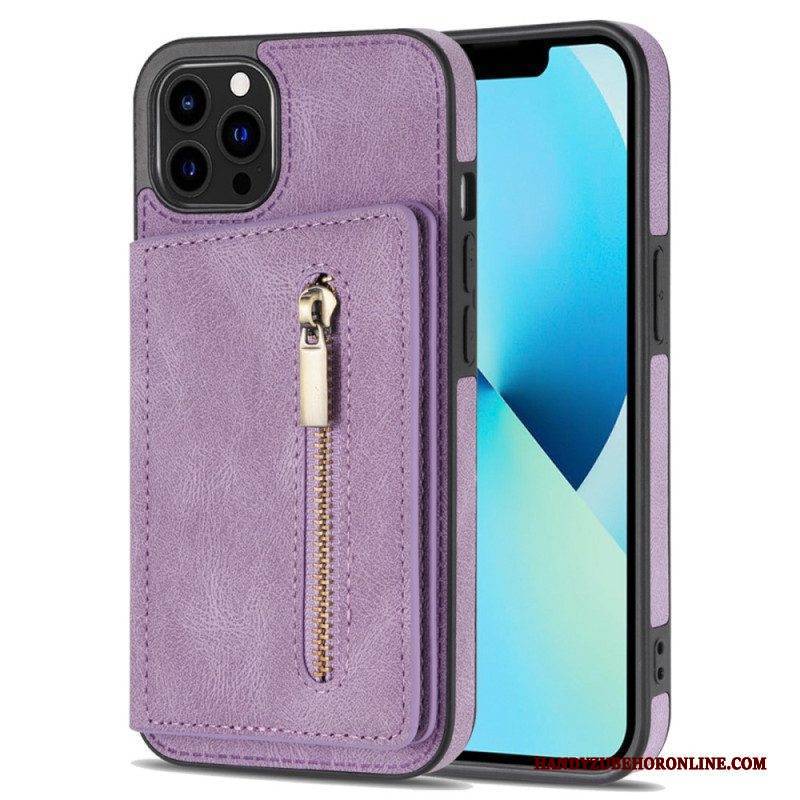 Handyhülle Für iPhone 14 Pro Max Geldbörse Hands-free Support Wallet