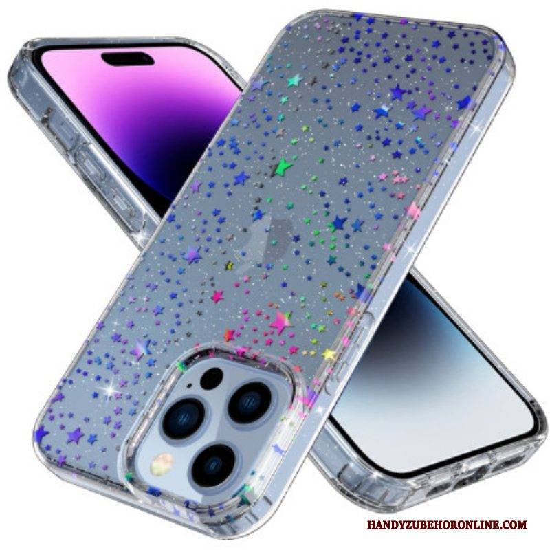 Handyhülle Für iPhone 14 Pro Max Transparente Sterne