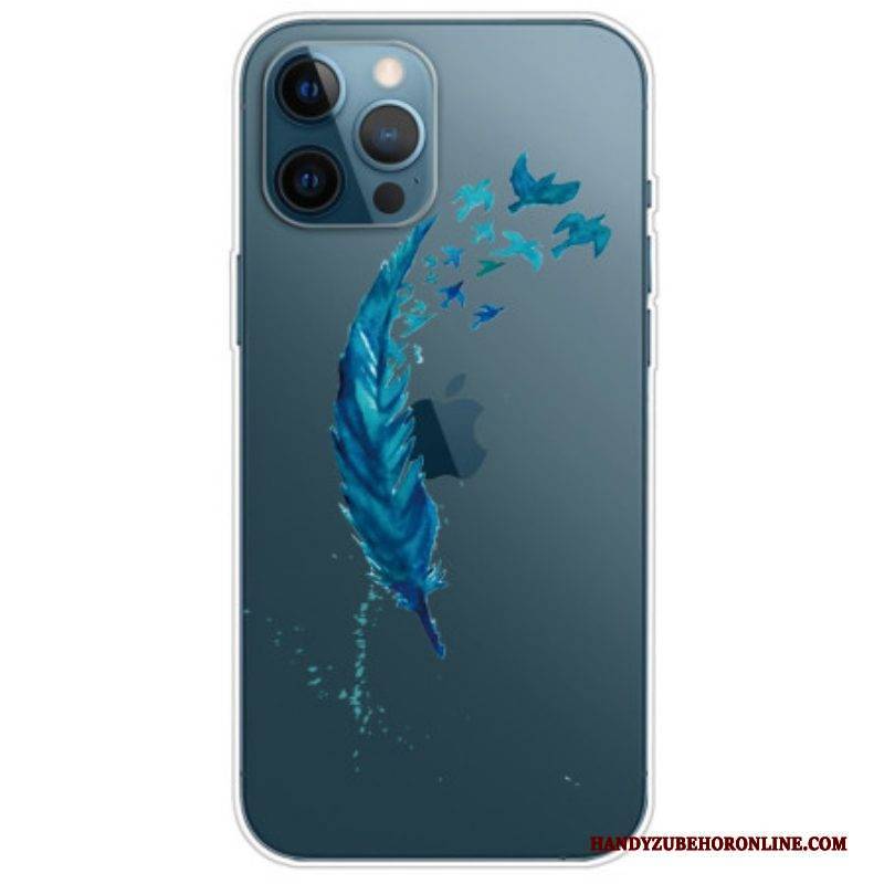 Handyhülle Für iPhone 14 Pro Transparente Feder