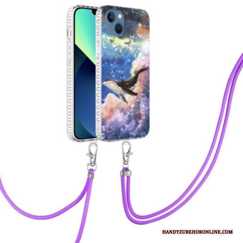 Handyhülle Für iPhone 14 Stilisierter Wal