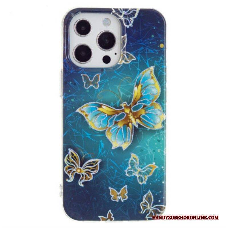 Handyhülle Für iPhone 15 Pro Max Kostbare Schmetterlinge