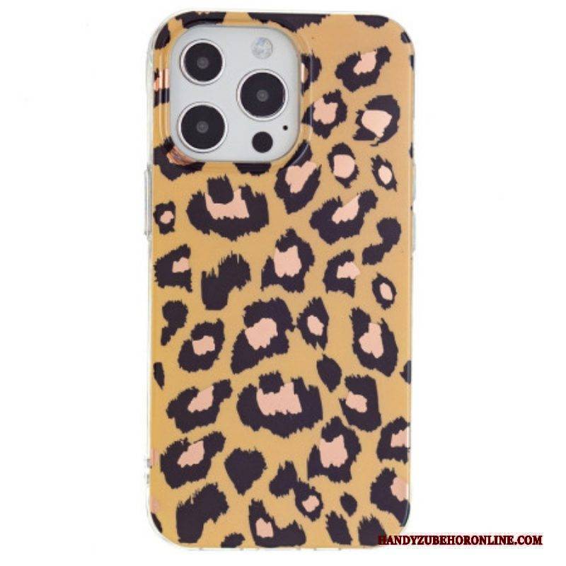 Handyhülle Für iPhone 15 Pro Max Leopardenmuster