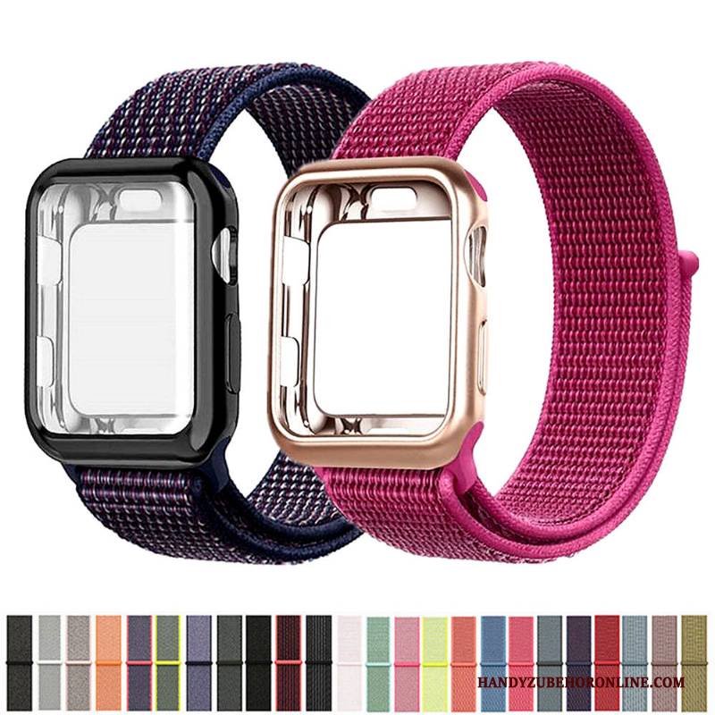 Hülle Apple Watch Series 2 Rot Nylon, Case Apple Watch Series 2